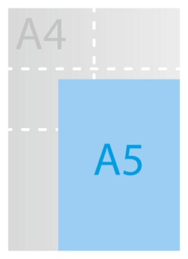 A5-flyers, eenzijdig full colour
