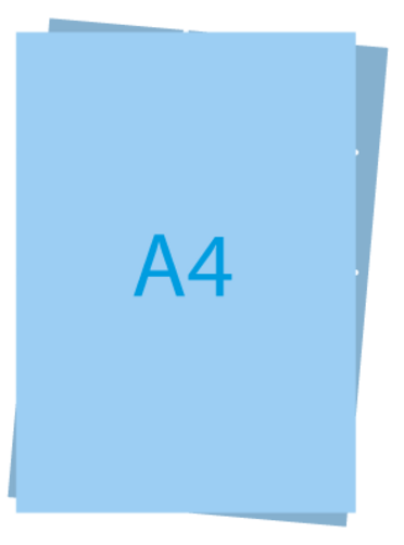 A4-flyers, tweezijdig full colour